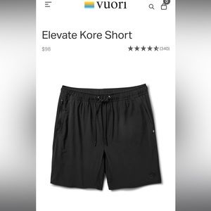 Vuori - Elevate kore short - black